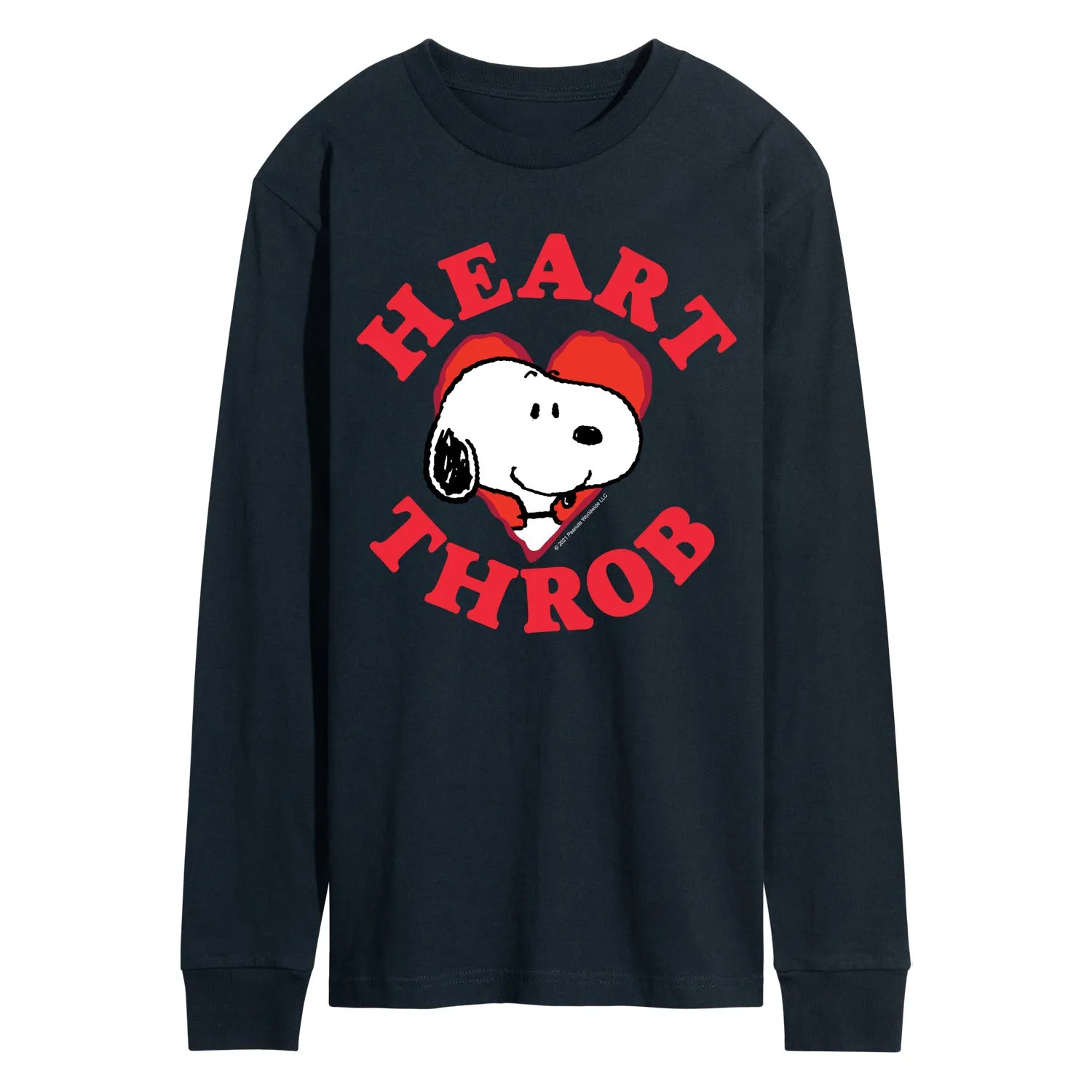 Peanuts - Snoopy Heart Throb - Men's Long Sleeve Graphic T-Shirt sold by Zulily product image thumbnail 3