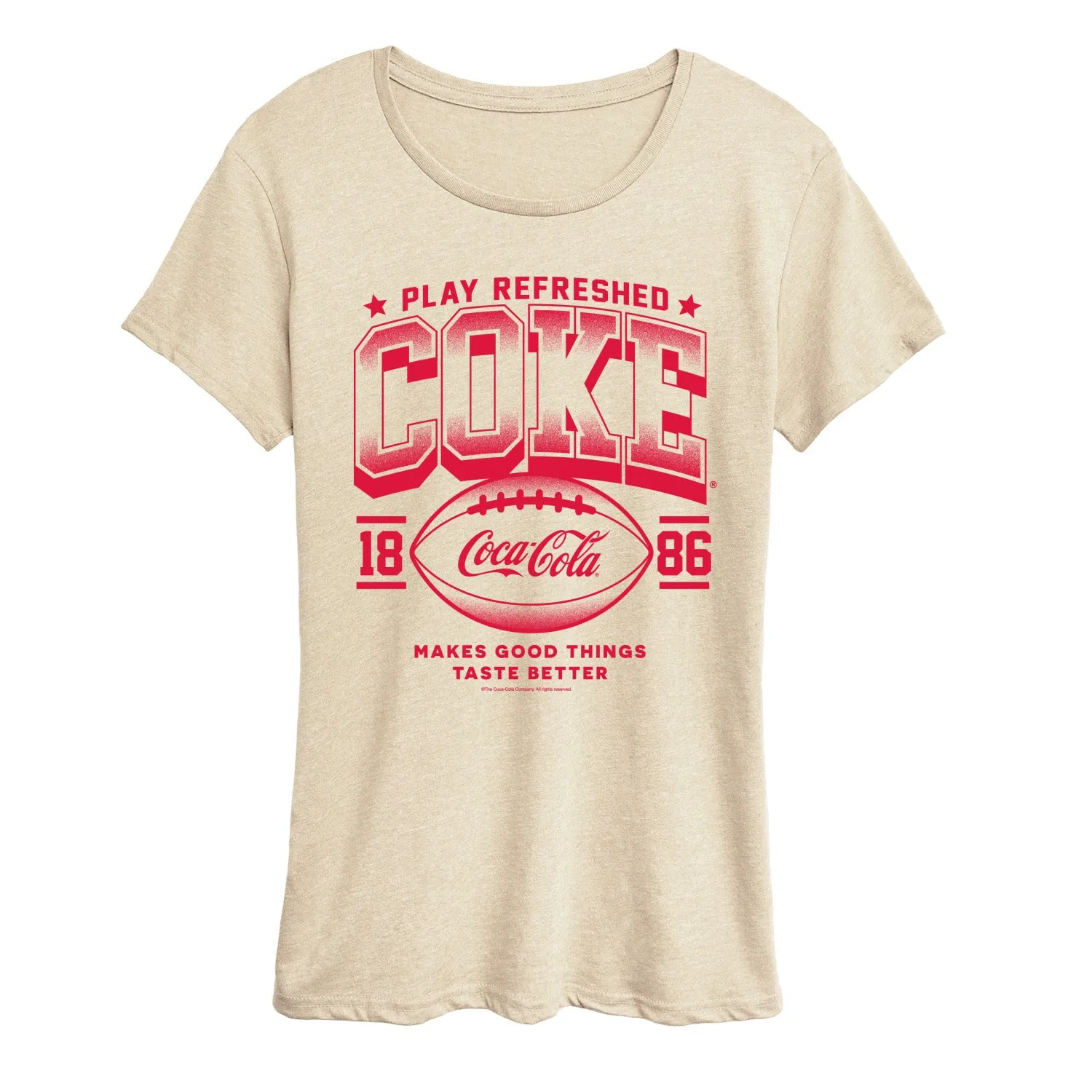 Coca-Cola - Play Refreshed - Women's Short Sleeve Graphic T-Shirt sold by Zulily product image thumbnail 2