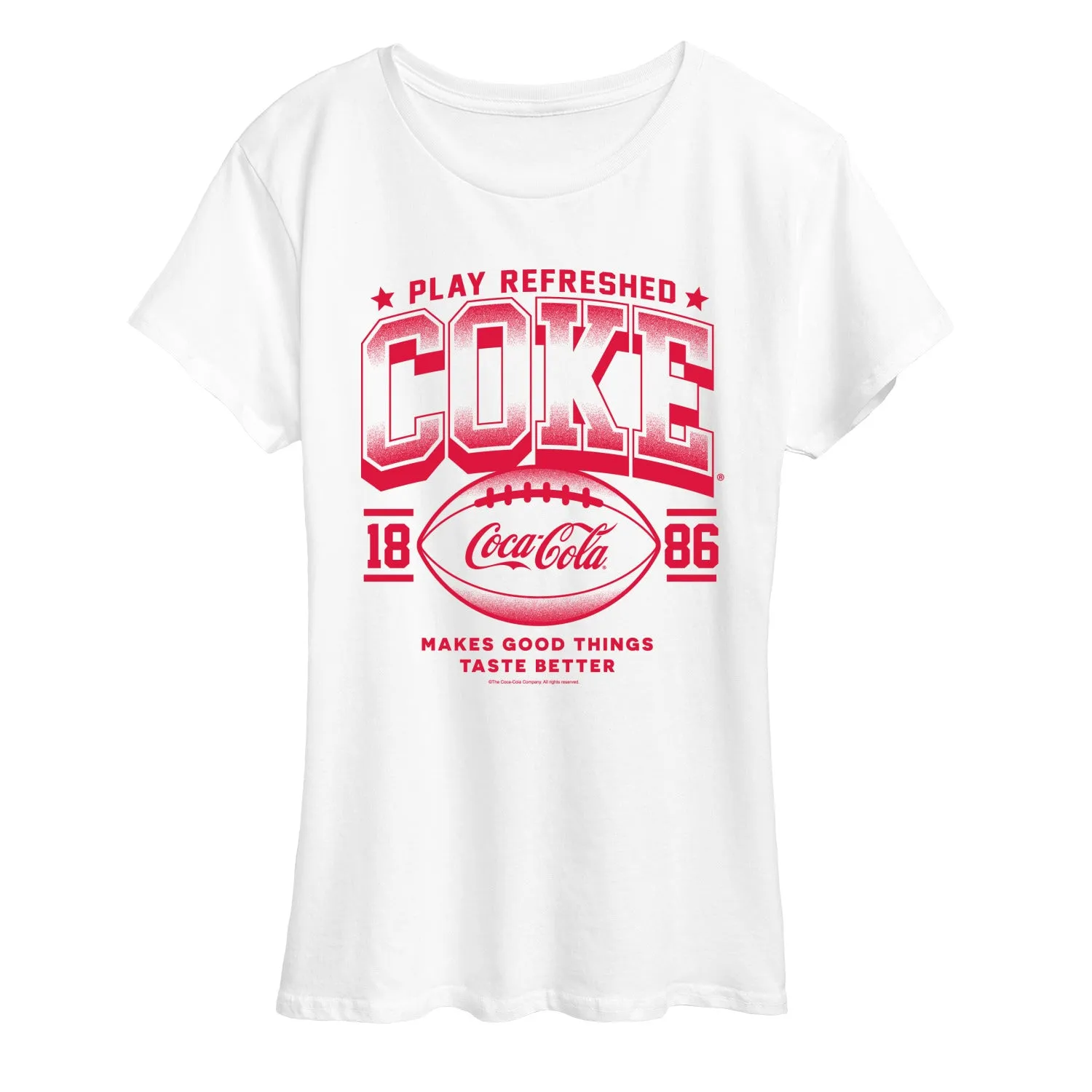 Coca-Cola - Play Refreshed - Women's Short Sleeve Graphic T-Shirt sold by Zulily product image thumbnail 3