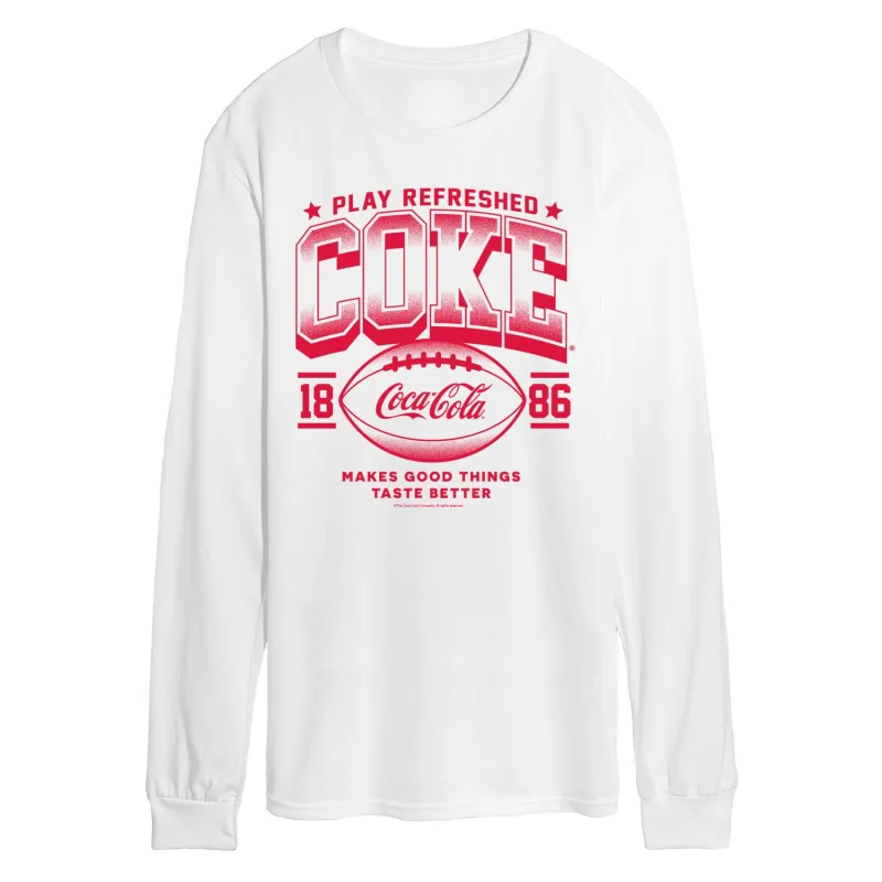Coca-Cola - Play Refreshed - Men's Long Sleeve Graphic T-Shirt made by Coca-Cola