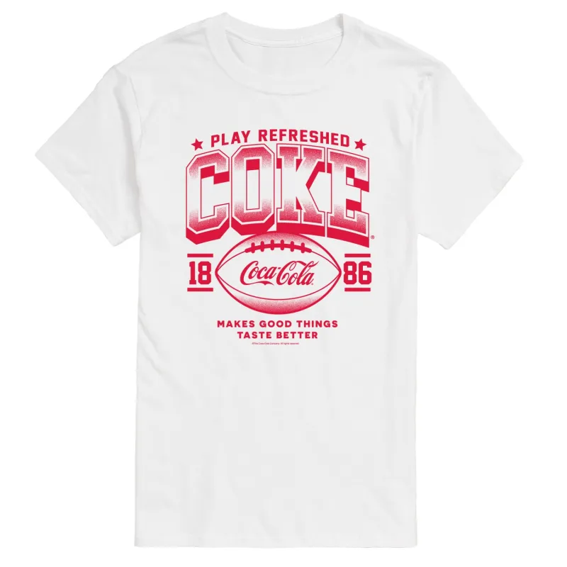 Coca-Cola - Play Refreshed - Men's Short Sleeve Graphic T-Shirt sold by Zulily
