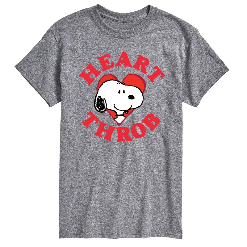 Peanuts - Snoopy Heart Throb - Men's Short Sleeve Graphic T-Shirt sold by Zulily