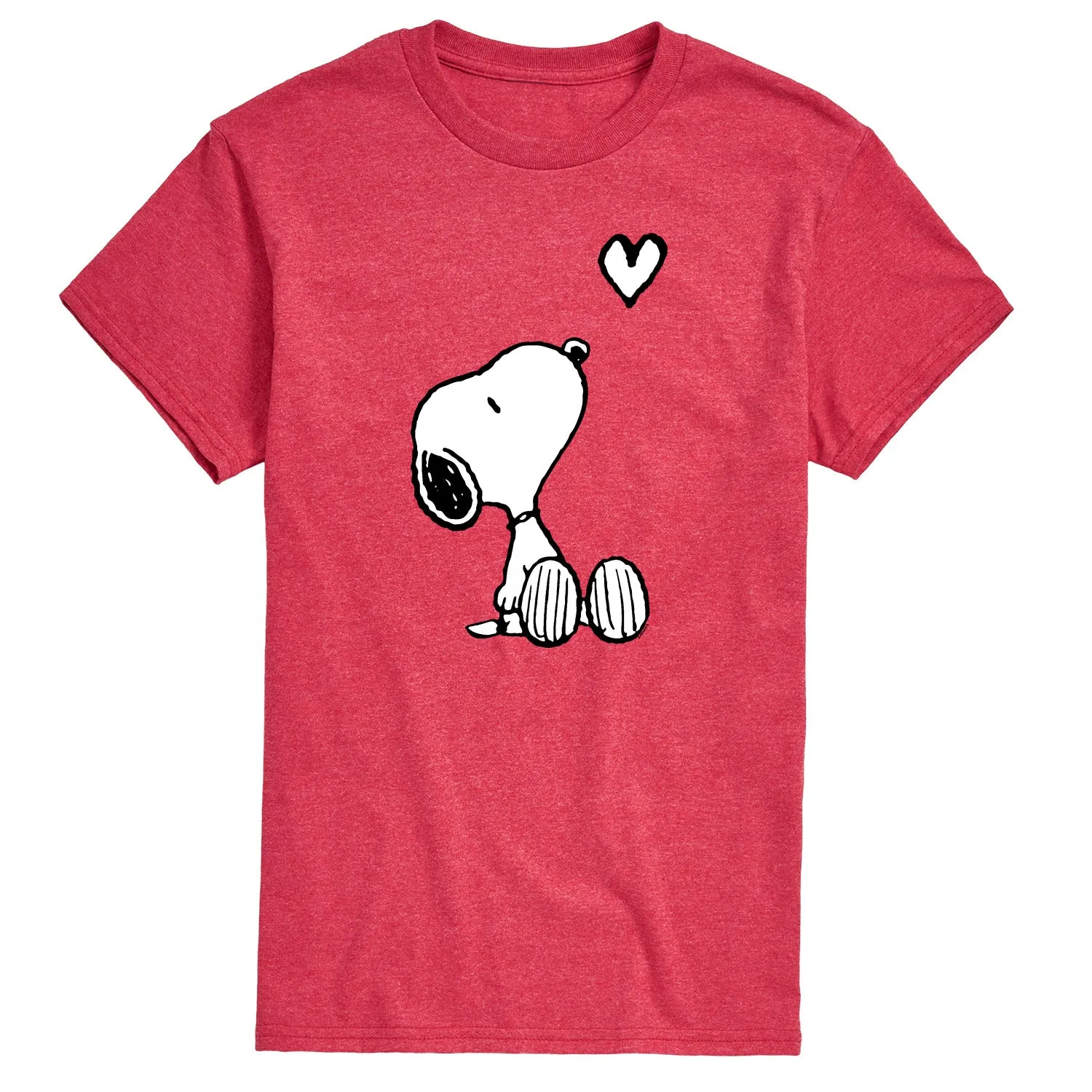 Peanuts - Snoopy White Heart - Men's Short Sleeve Graphic T-Shirt sold by Zulily product image thumbnail 3