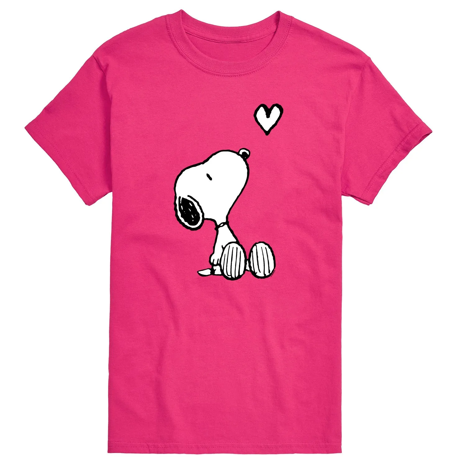 Peanuts - Snoopy White Heart - Men's Short Sleeve Graphic T-Shirt sold by Zulily product image thumbnail 4