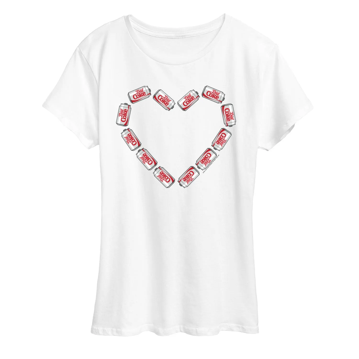 Diet Coke - Can Heart - Women's Short Sleeve Graphic T-Shirt sold by Zulily product image thumbnail 3