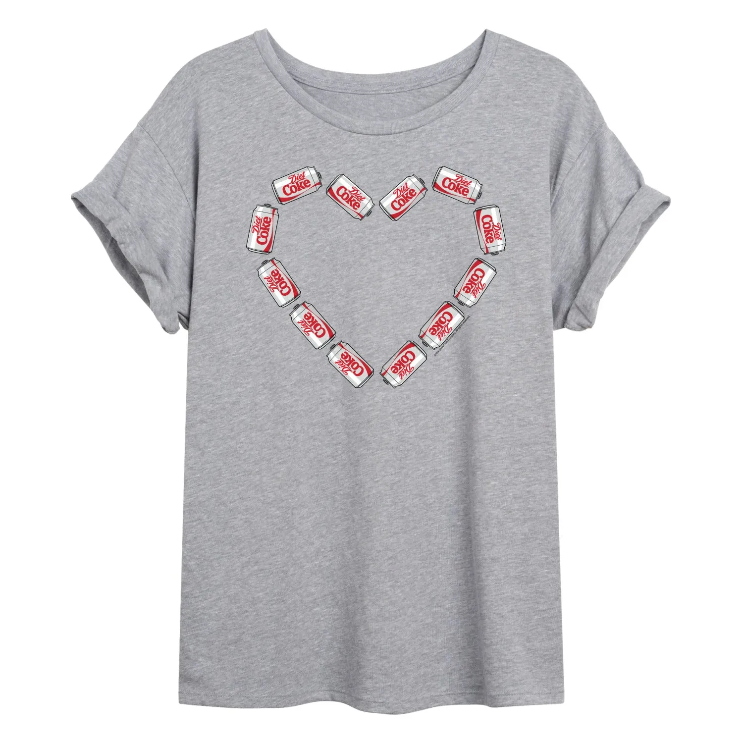 Diet Coke - Can Heart - Women's Oversized Graphic T-Shirt sold by Zulily product image thumbnail 2