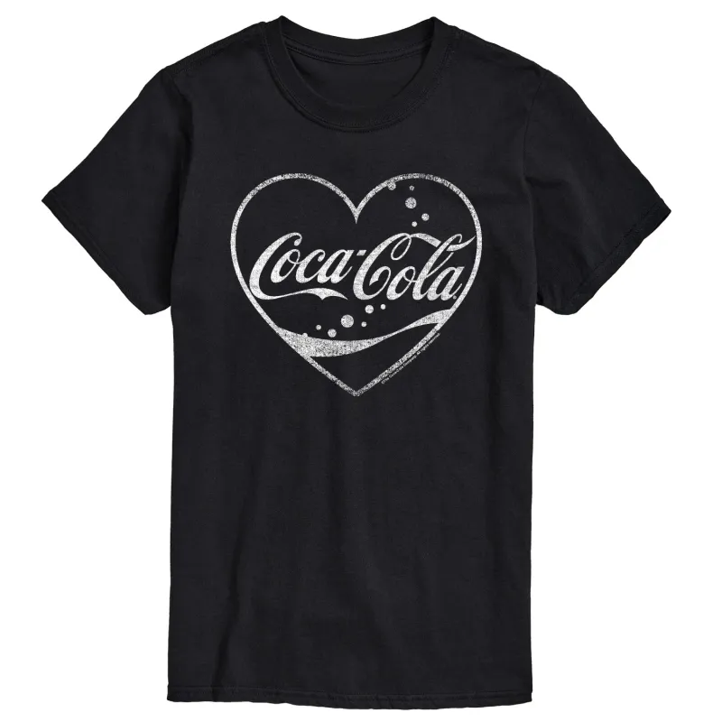 Coca-Cola - Heart - Men's Short Sleeve Graphic T-Shirt sold by Zulily