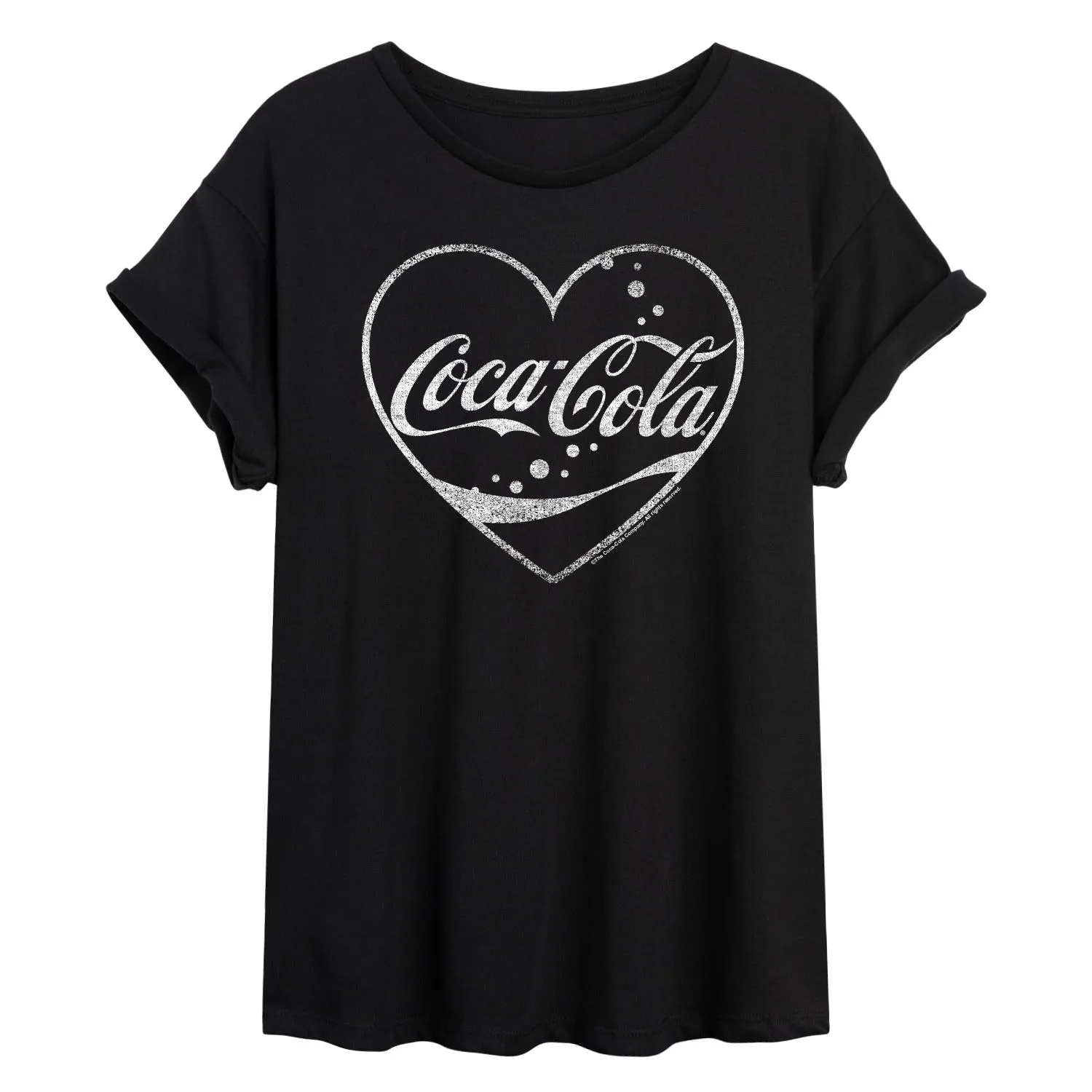 Coca-Cola - Heart - Women's Oversized Graphic T-Shirt sold by Zulily product image thumbnail 3