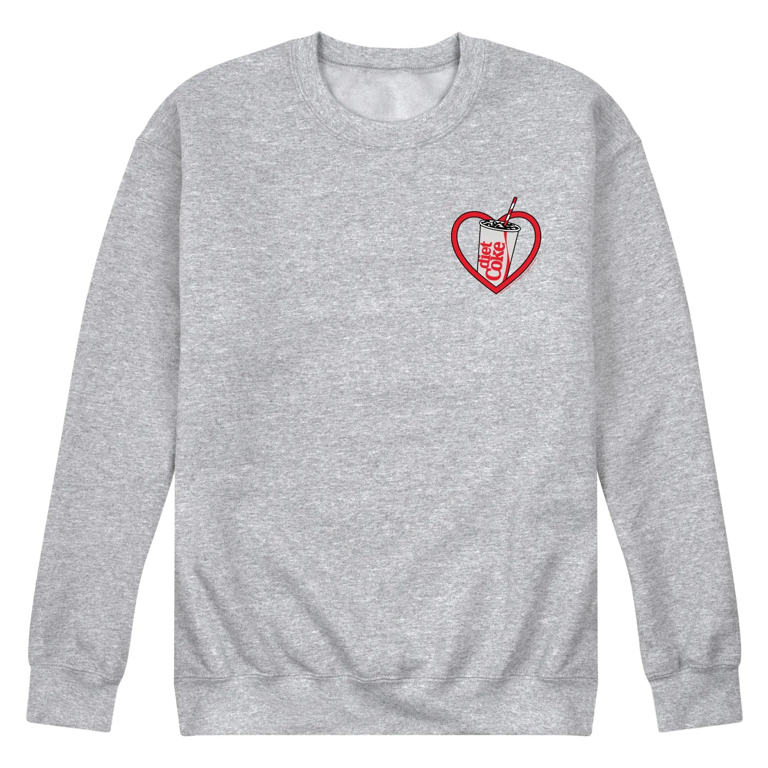 Diet Coke - Heart - Men's Crew Fleece Sweatshirt sold by Zulily
