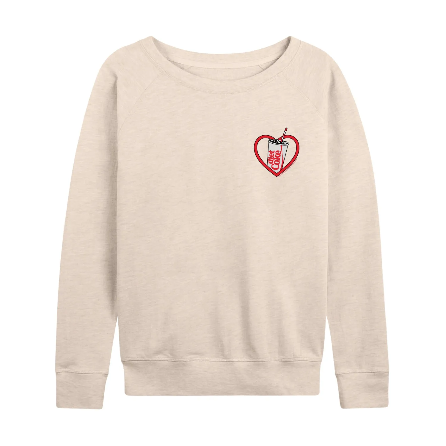 Diet Coke - Heart - Women's French Terry Long Sleeve Pullover sold by Zulily product image thumbnail 2