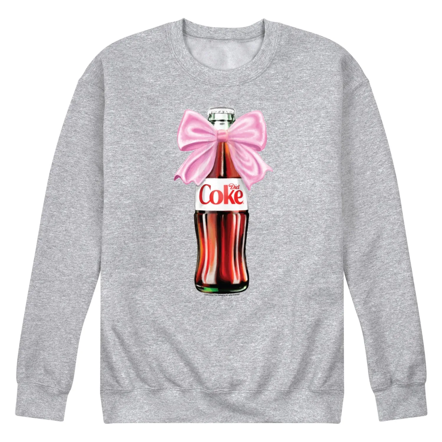 Diet Coke - Bottle Bow - Men's Crew Fleece Sweatshirt sold by Zulily
