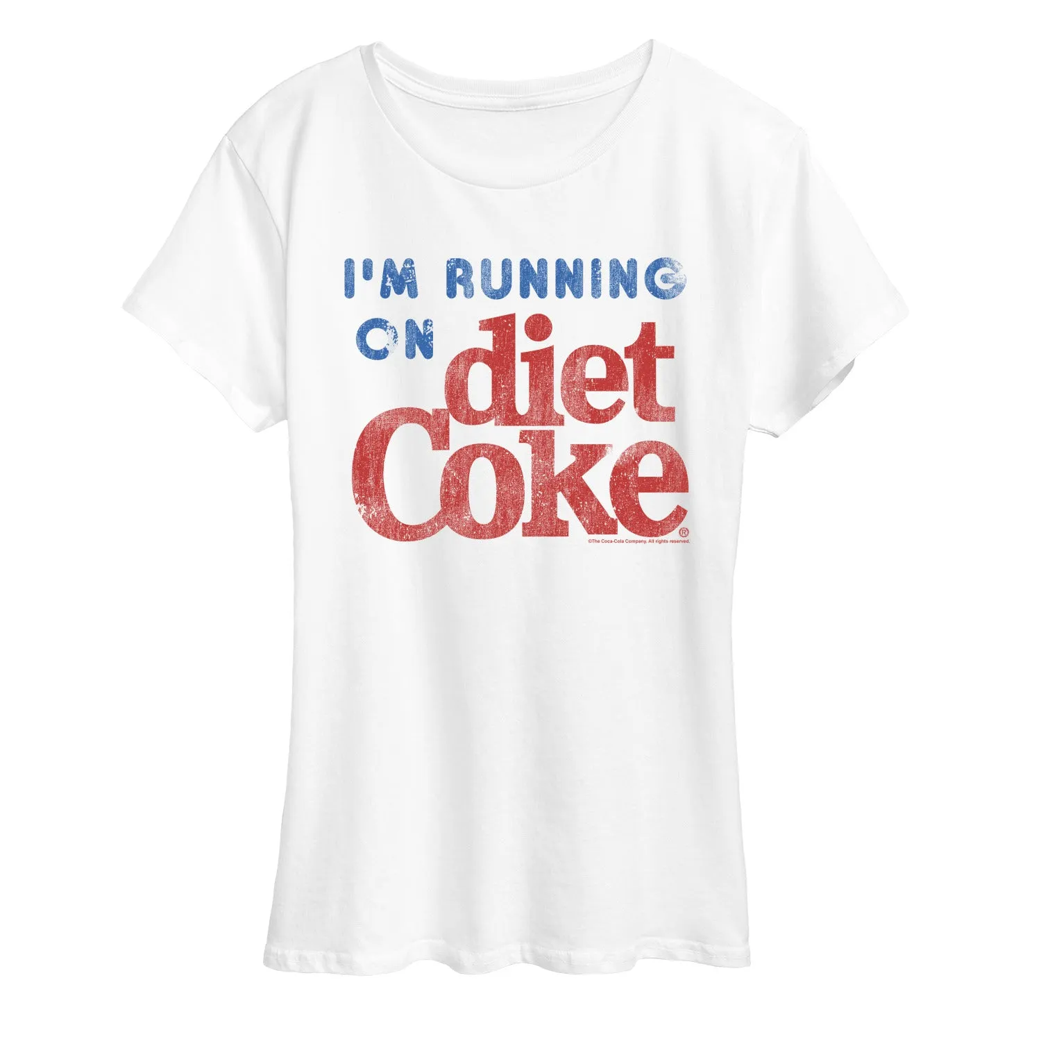 Diet Coke - I'm Running on Diet Coke - Women's Short Sleeve Graphic T-Shirt sold by Zulily