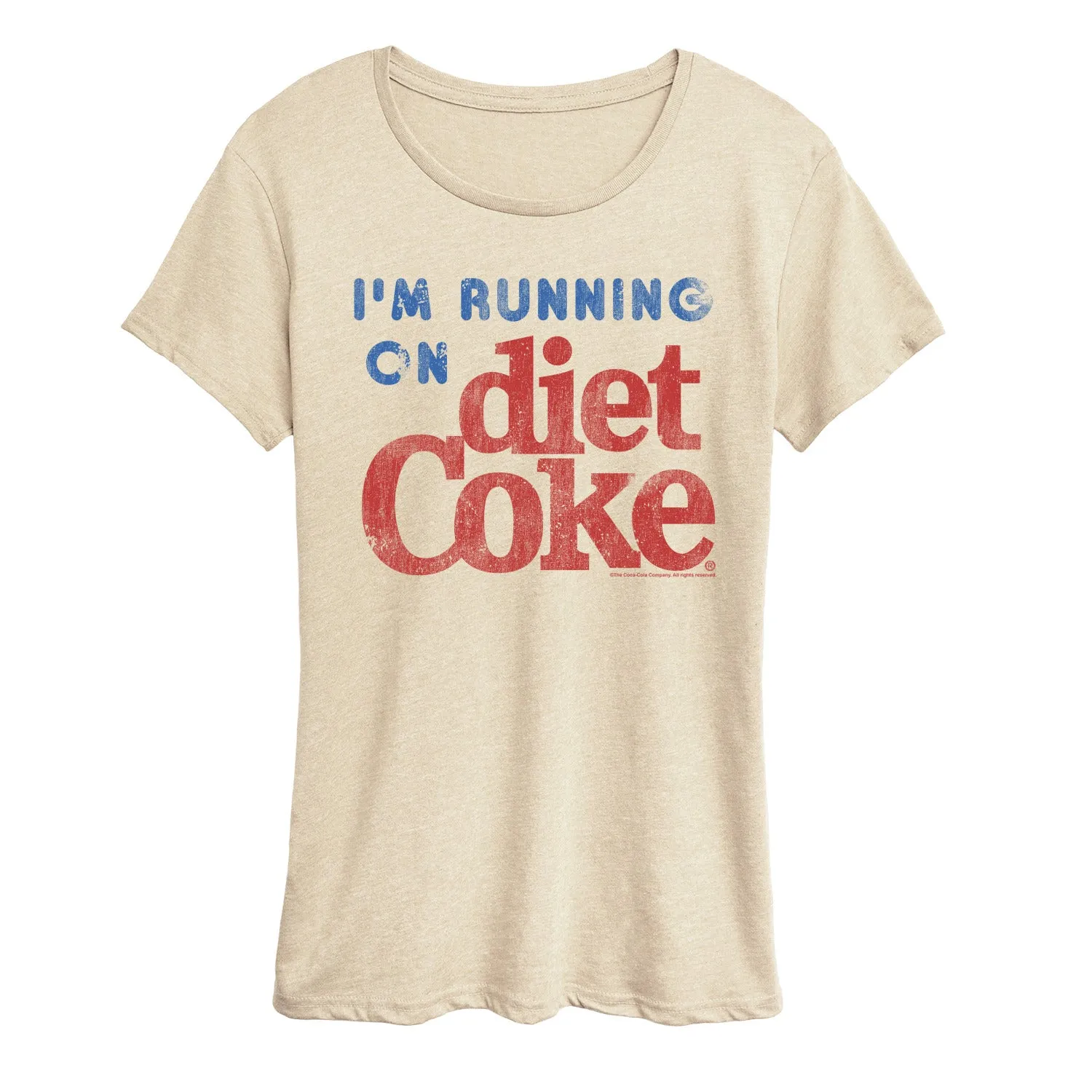 Diet Coke - I'm Running on Diet Coke - Women's Short Sleeve Graphic T-Shirt sold by Zulily product image thumbnail 2