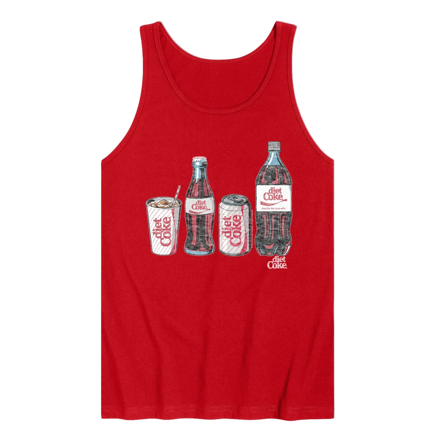 Diet Coke - Bottles and Cans - Men's Sleeveless Graphic Tank sold by Zulily