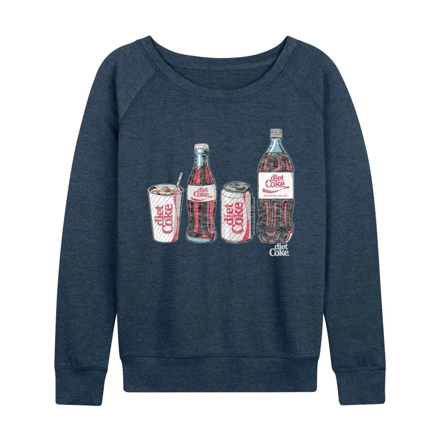 Diet Coke - Bottles and Cans - Women's French Terry Long Sleeve Pullover sold by Zulily product image thumbnail 4
