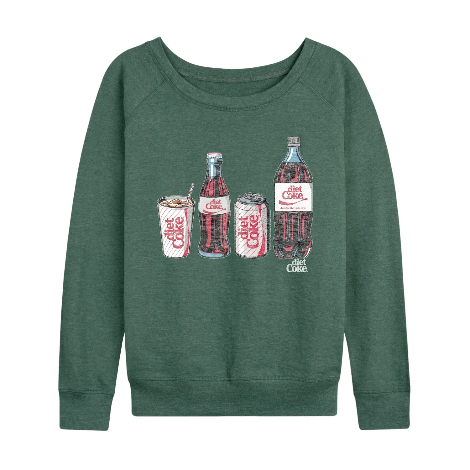 Diet Coke - Bottles and Cans - Women's French Terry Long Sleeve Pullover sold by Zulily product image thumbnail 5