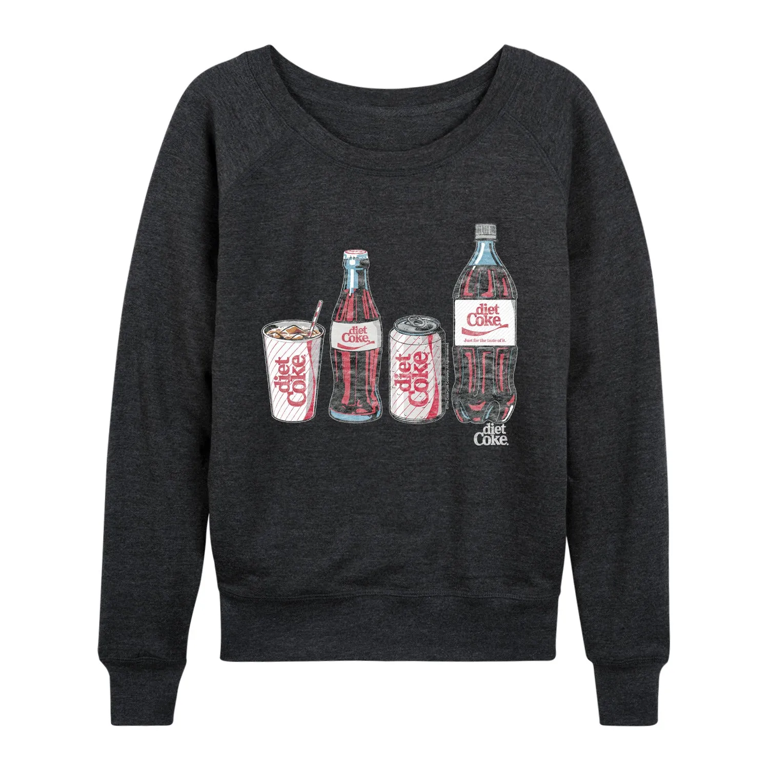 Diet Coke - Bottles and Cans - Women's French Terry Long Sleeve Pullover sold by Zulily product image thumbnail 3