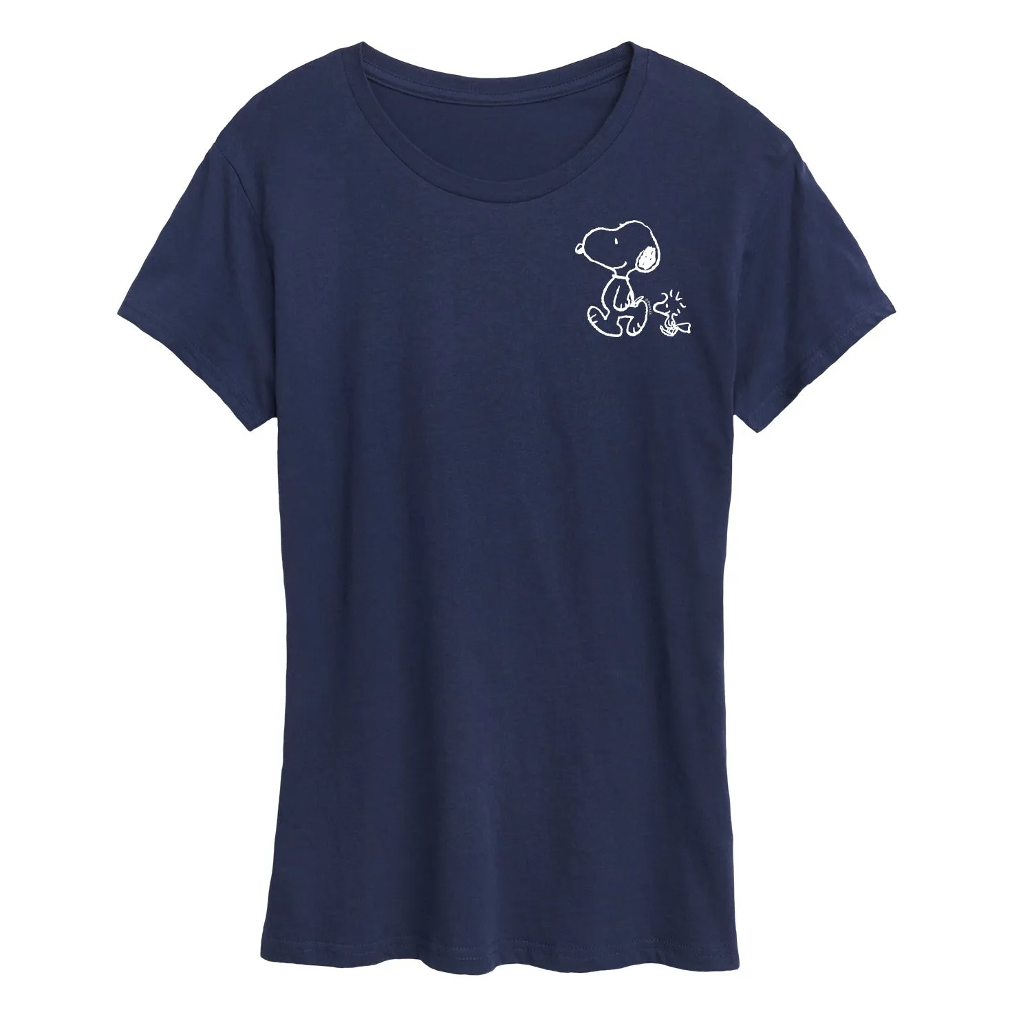 Peanuts - Snoopy Woodstock Walk - Women's Short Sleeve Graphic T-Shirt sold by Zulily