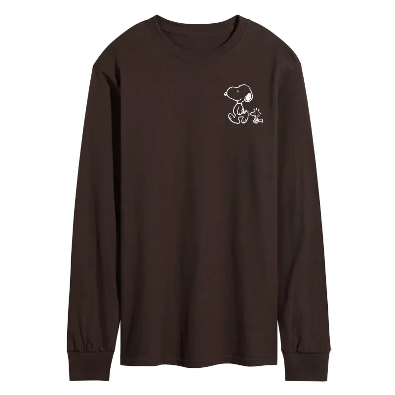 Peanuts - Snoopy Woodstock Walk - Men's Long Sleeve Graphic T-Shirt sold by Zulily