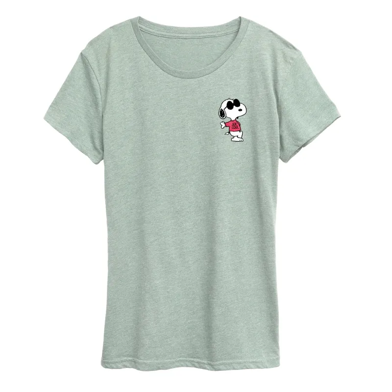 Peanuts - Joe Cool Pattern - Women's Short Sleeve Graphic T-Shirt sold by Zulily