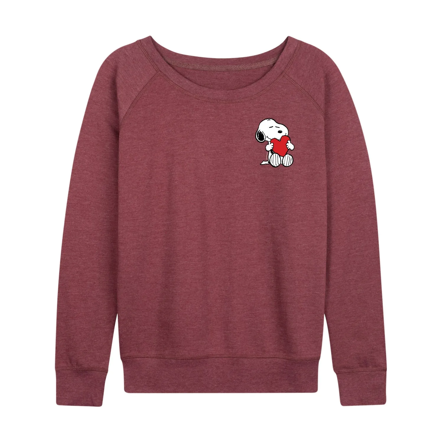 Peanuts - Valentines Hugging Heart - Women's French Terry Long Sleeve Pullover sold by Zulily product image thumbnail 4