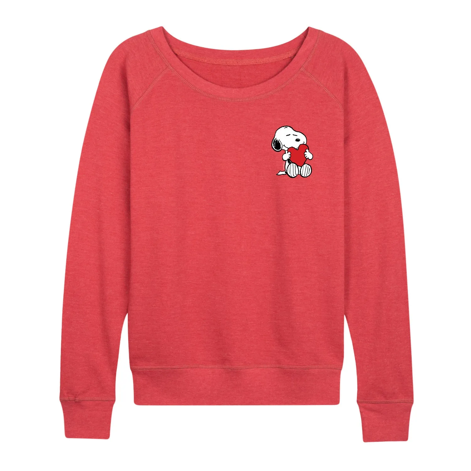 Peanuts - Valentines Hugging Heart - Women's French Terry Long Sleeve Pullover sold by Zulily product image thumbnail 5