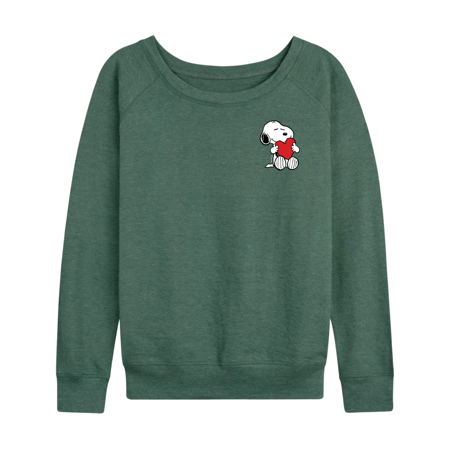 Peanuts - Valentines Hugging Heart - Women's French Terry Long Sleeve Pullover sold by Zulily product image thumbnail 3