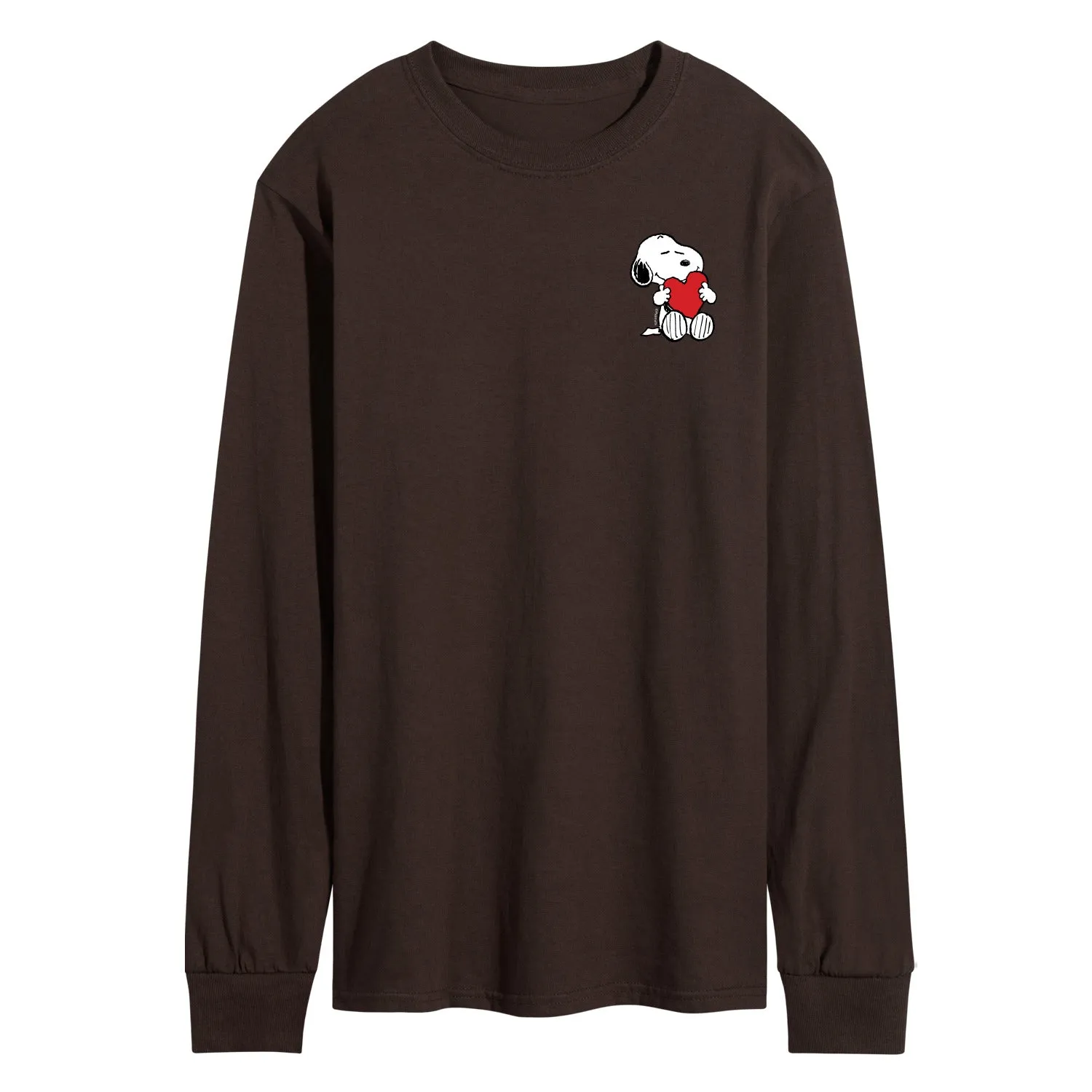 Peanuts - Valentines Hugging Heart - Men's Long Sleeve Graphic T-Shirt sold by Zulily product image thumbnail 4