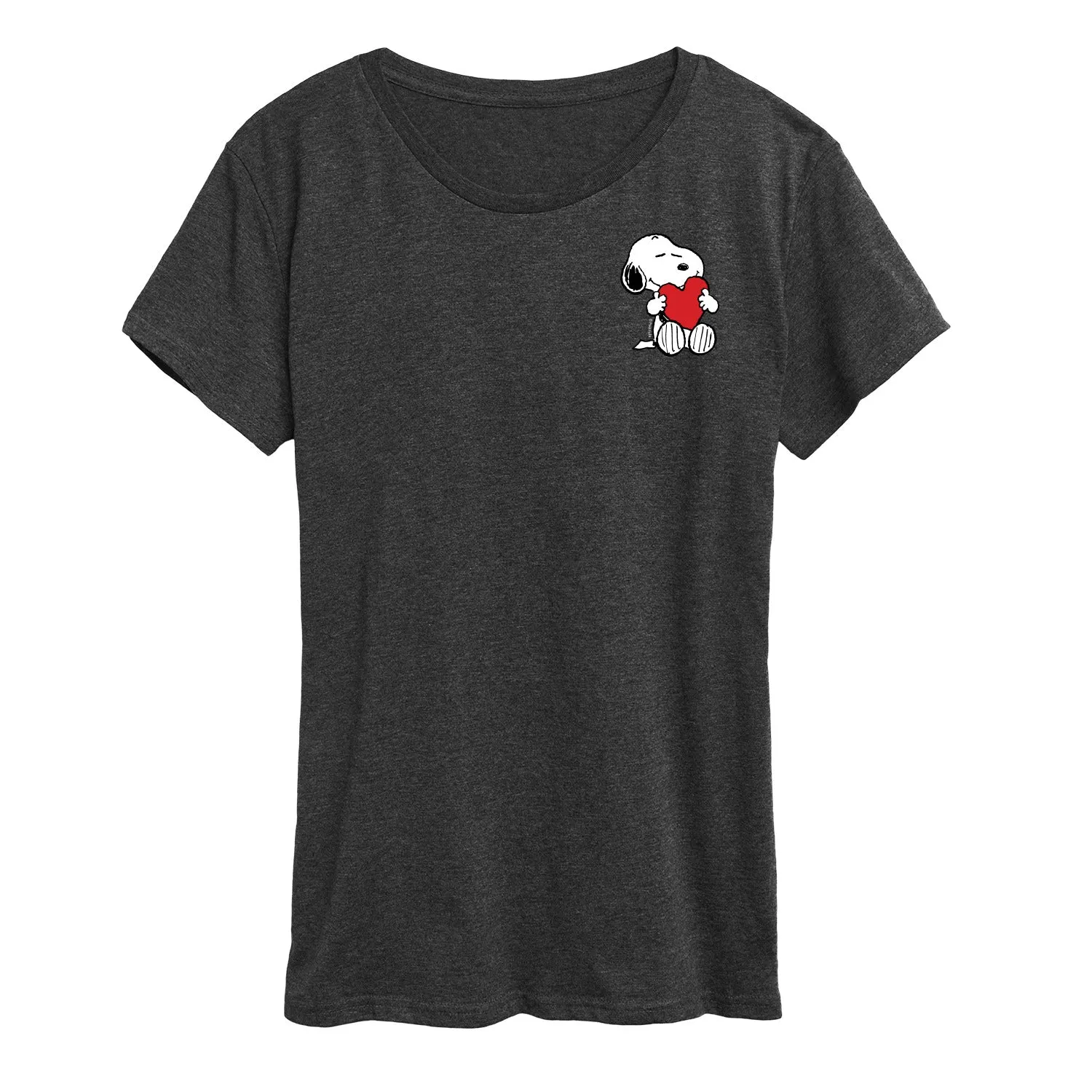 Peanuts - Valentines Hugging Heart - Women's Short Sleeve Graphic T-Shirt sold by Zulily product image thumbnail 4