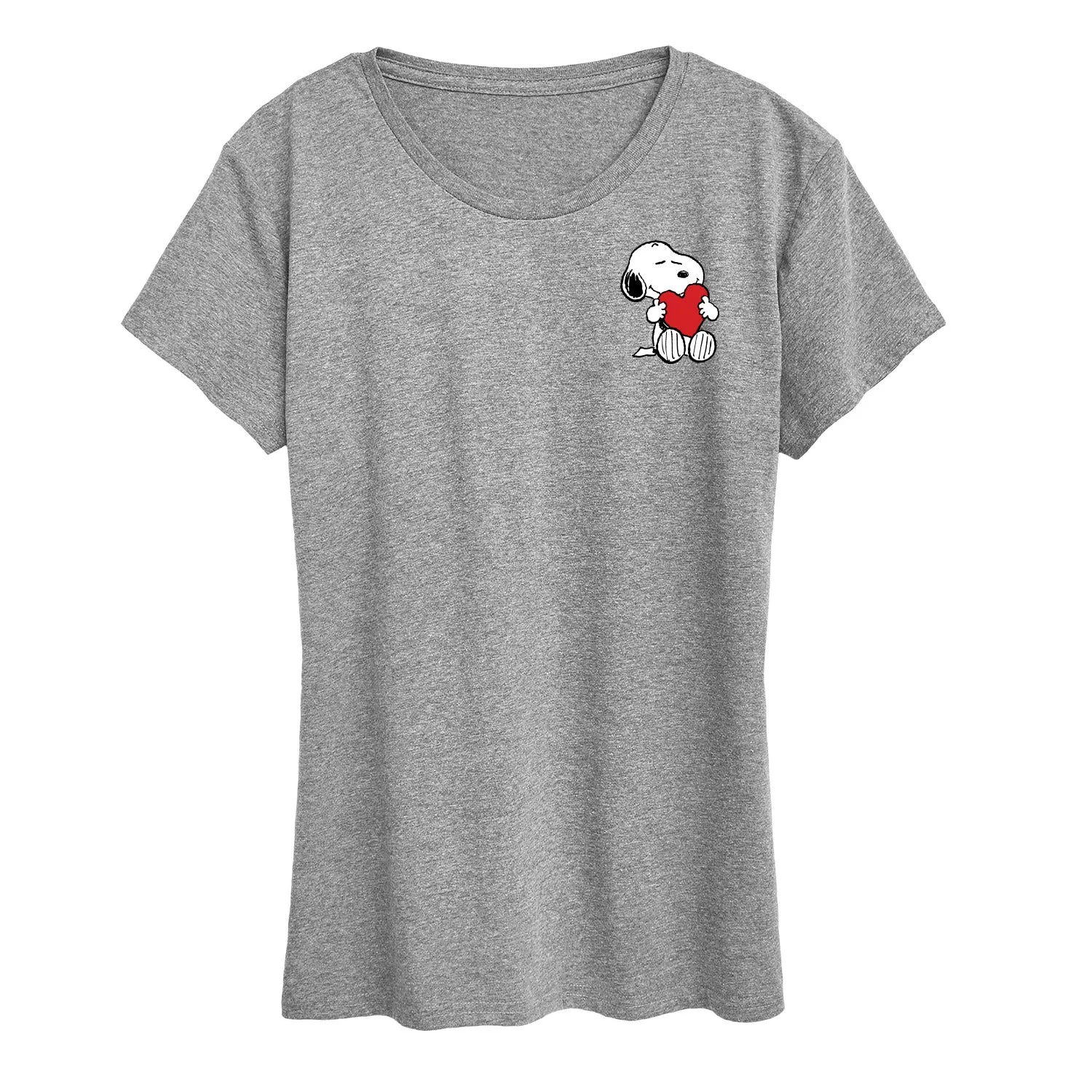 Peanuts - Valentines Hugging Heart - Women's Short Sleeve Graphic T-Shirt sold by Zulily product image thumbnail 5