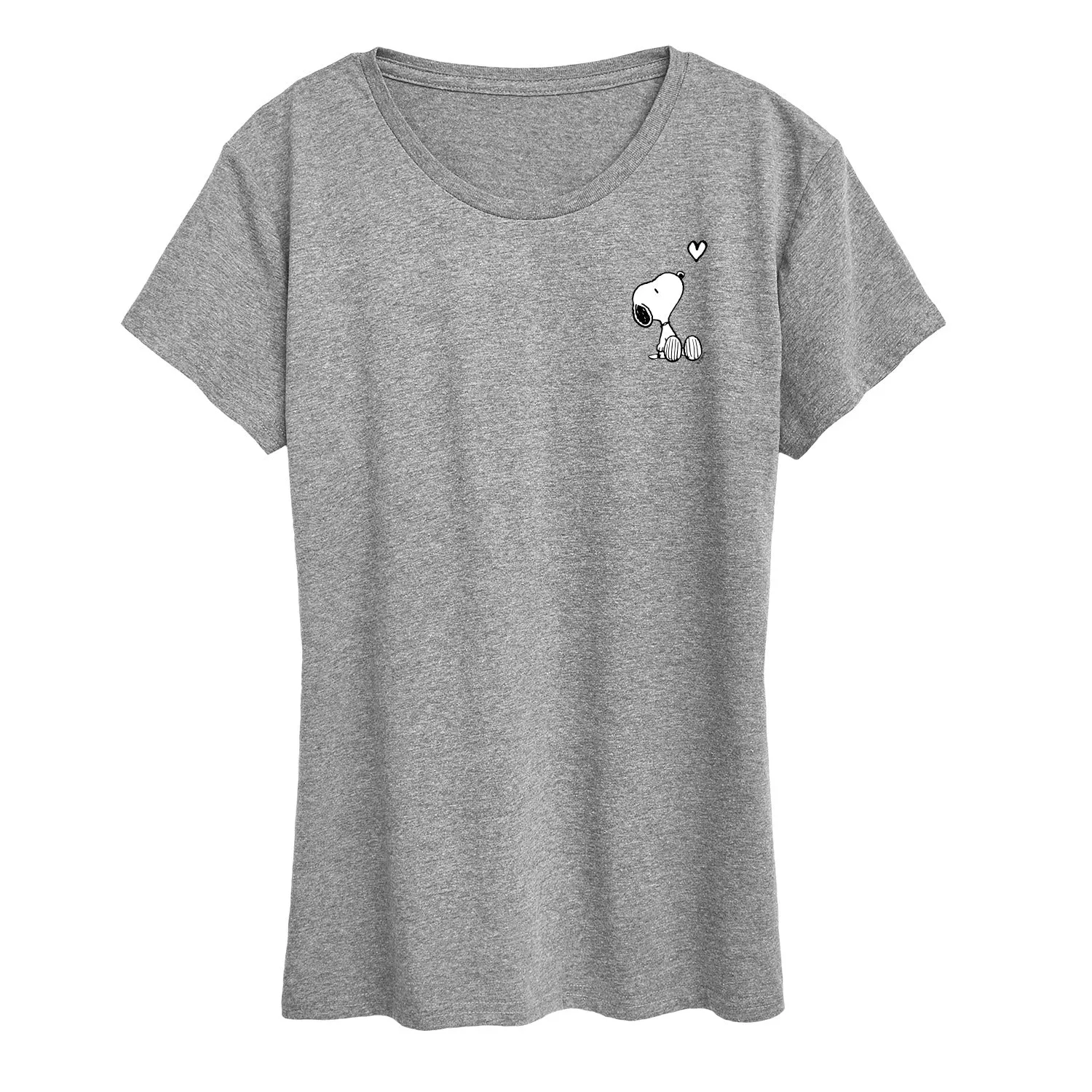 Peanuts - Snoopy Heart - Women's Short Sleeve Graphic T-Shirt sold by Zulily product image thumbnail 5