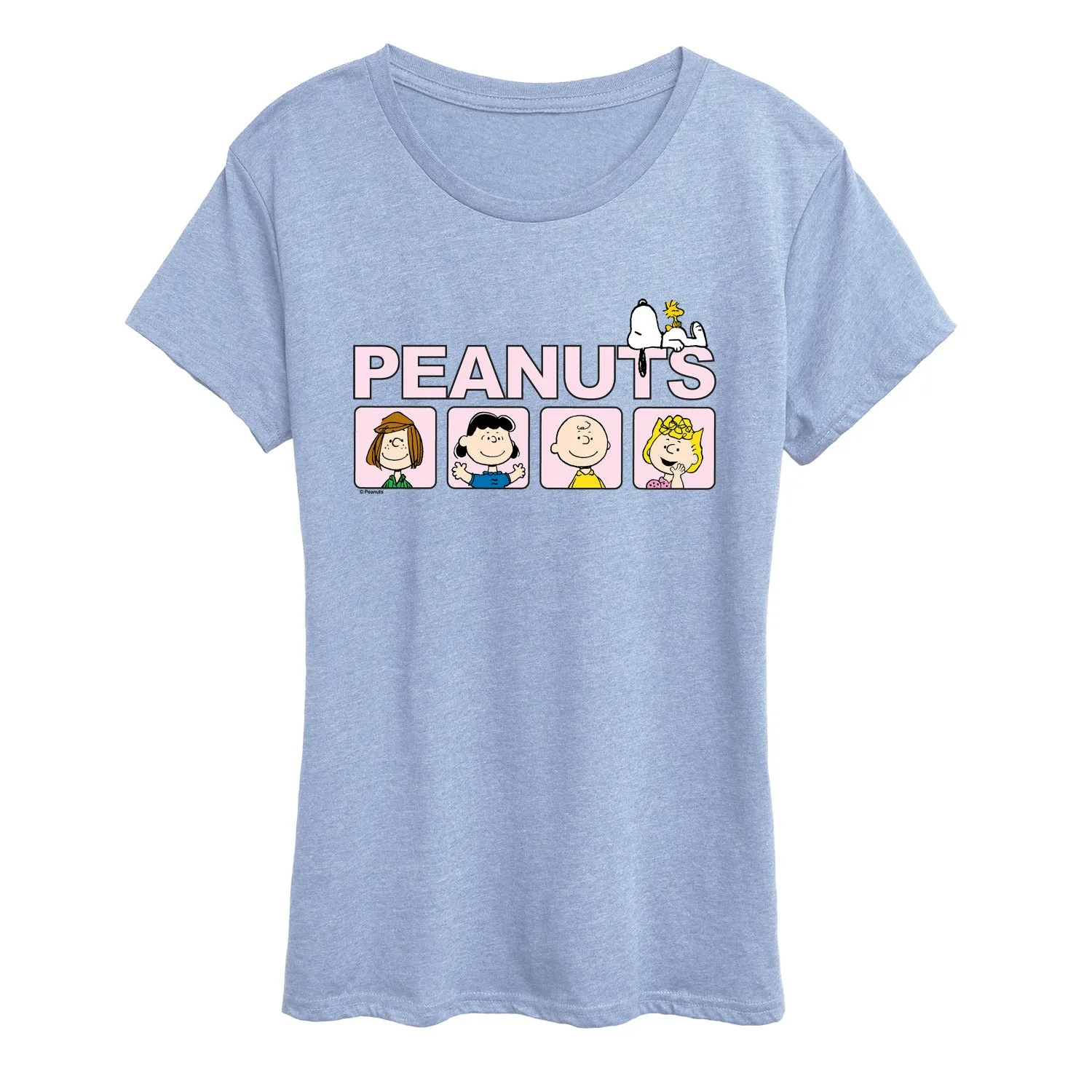 Peanuts - Crew Blocks - Women's Short Sleeve Graphic T-Shirt sold by Zulily product image thumbnail 3