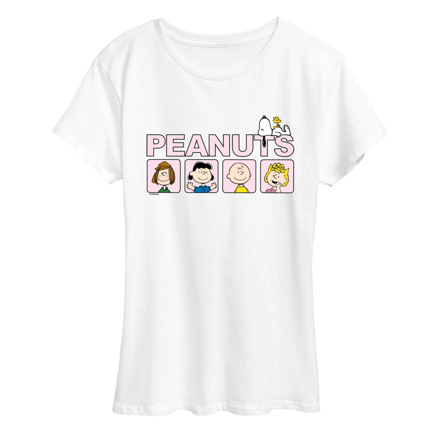Peanuts - Crew Blocks - Women's Short Sleeve Graphic T-Shirt sold by Zulily product image thumbnail 4