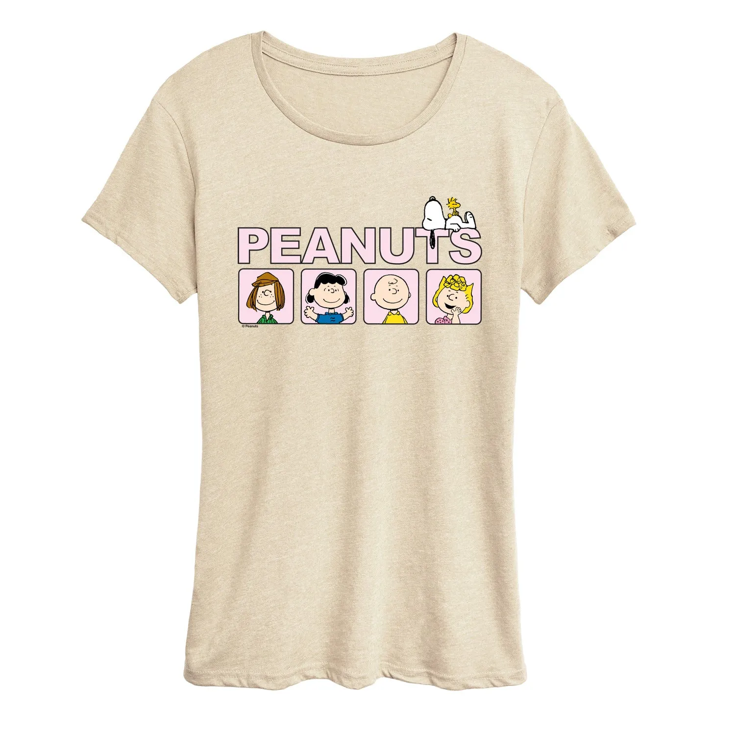 Peanuts - Crew Blocks - Women's Short Sleeve Graphic T-Shirt sold by Zulily product image thumbnail 2