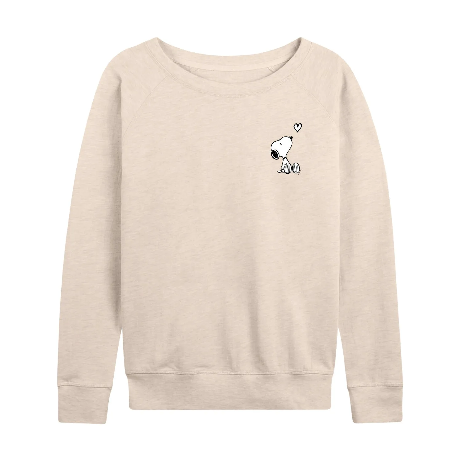Peanuts - Snoopy Heart - Women's French Terry Long Sleeve Pullover sold by Zulily product image thumbnail 2