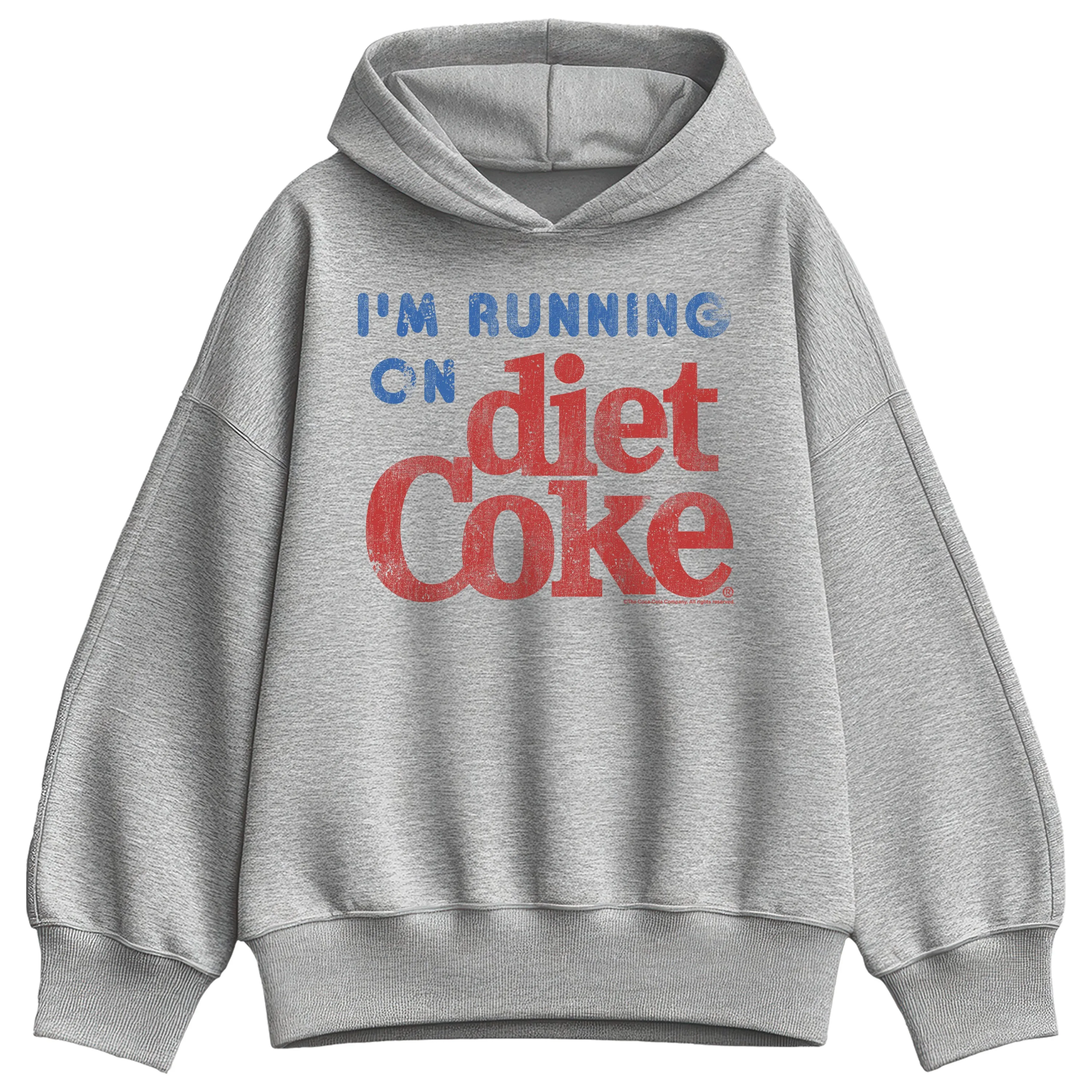 Diet Coke - I'm Running on Diet Coke - Women's Oversized Fleece Hoodie Sweatshirt sold by Zulily