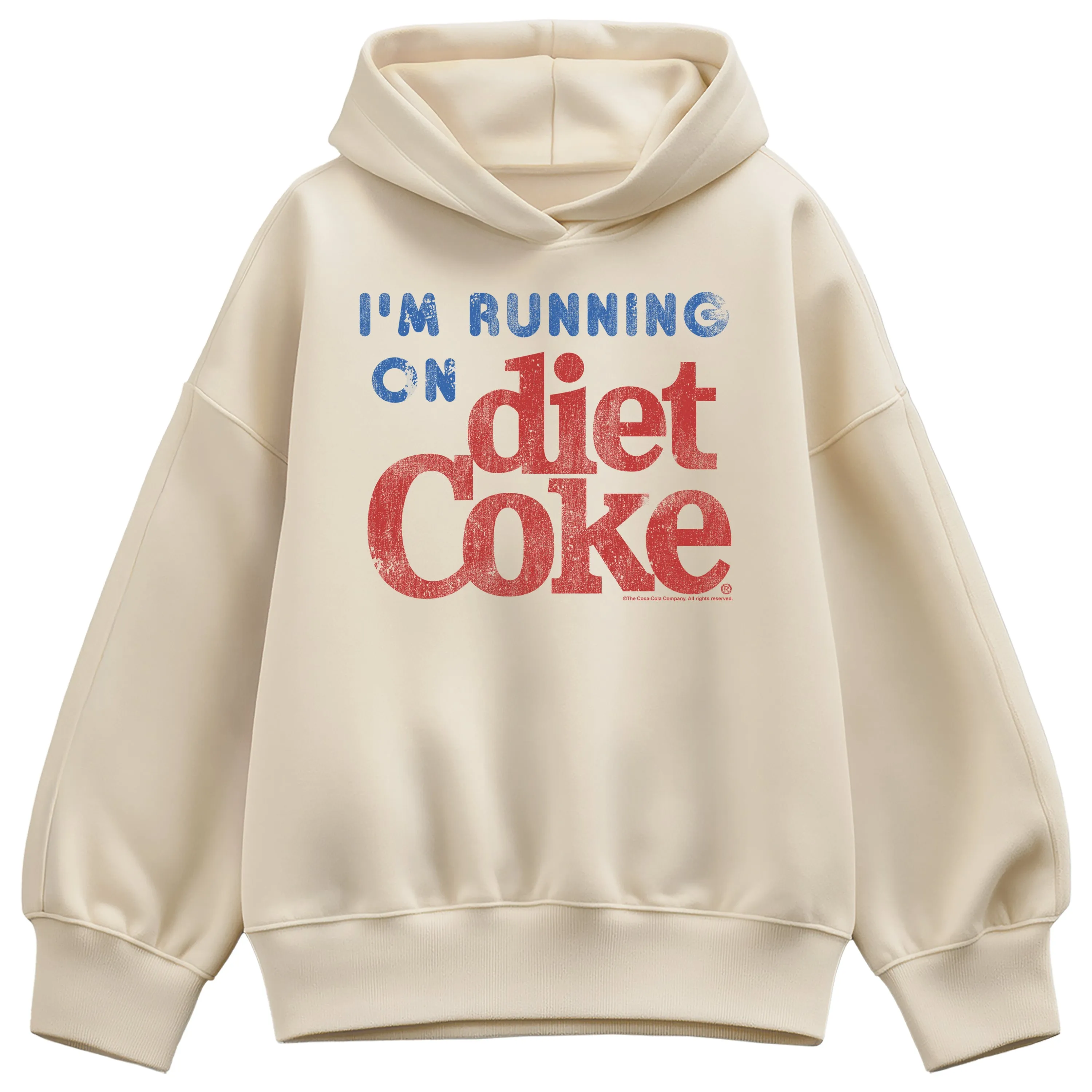 Diet Coke - I'm Running on Diet Coke - Women's Oversized Fleece Hoodie Sweatshirt sold by Zulily product image thumbnail 2
