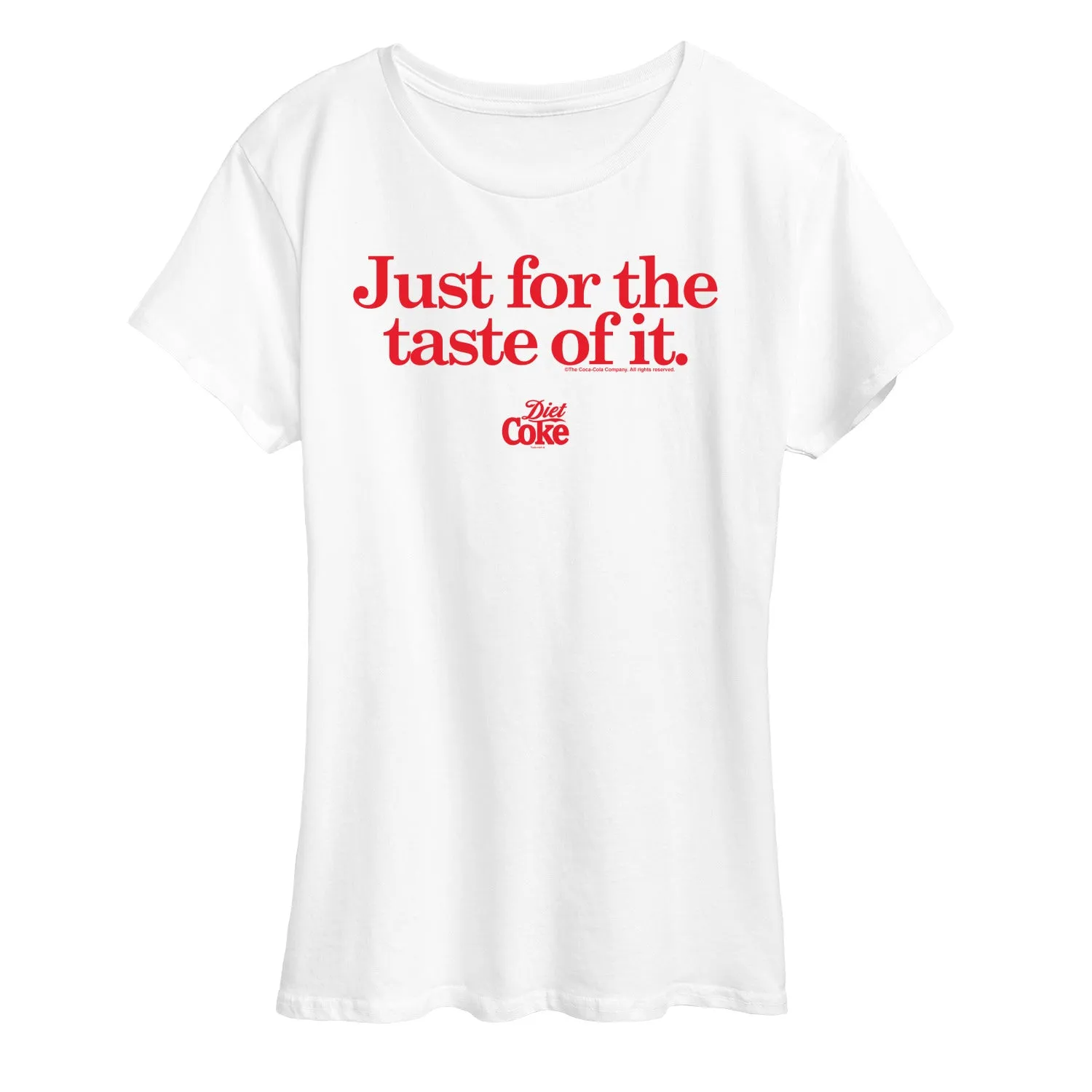 Diet Coke - Just For The Taste Of It - Ladies Short Sleeve Graphic T-Shirt sold by Zulily product image thumbnail 5