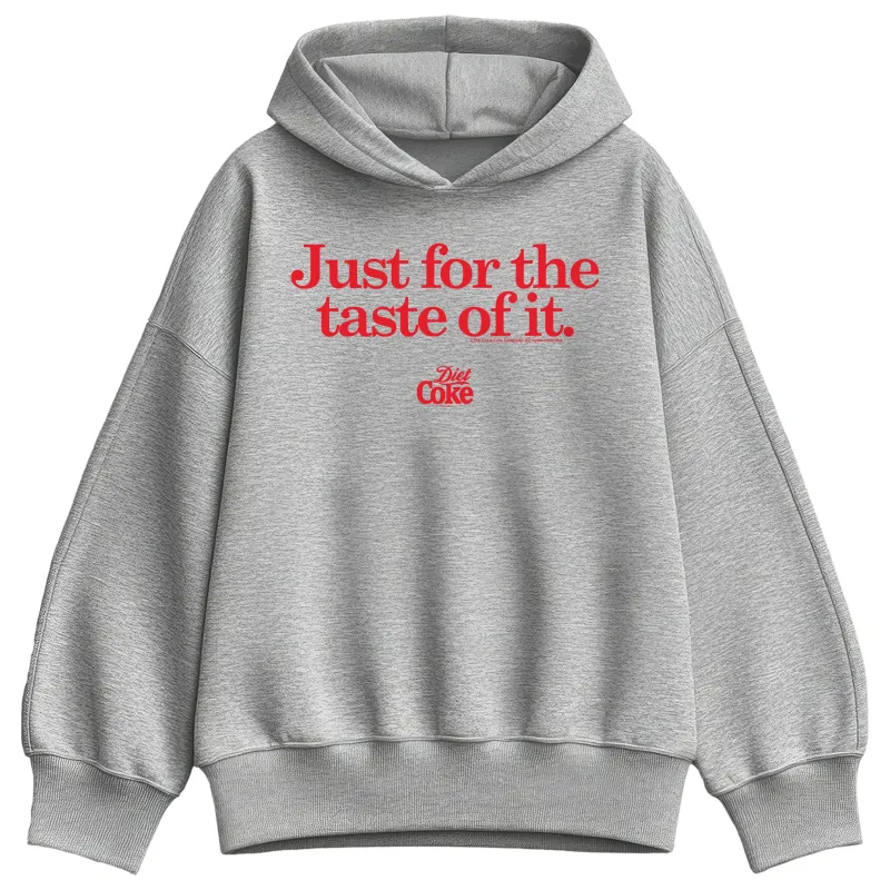 Coca-Cola - Just For The Taste Of It - Ladies Oversized Fleece Hoodie Sweatshirt sold by Zulily