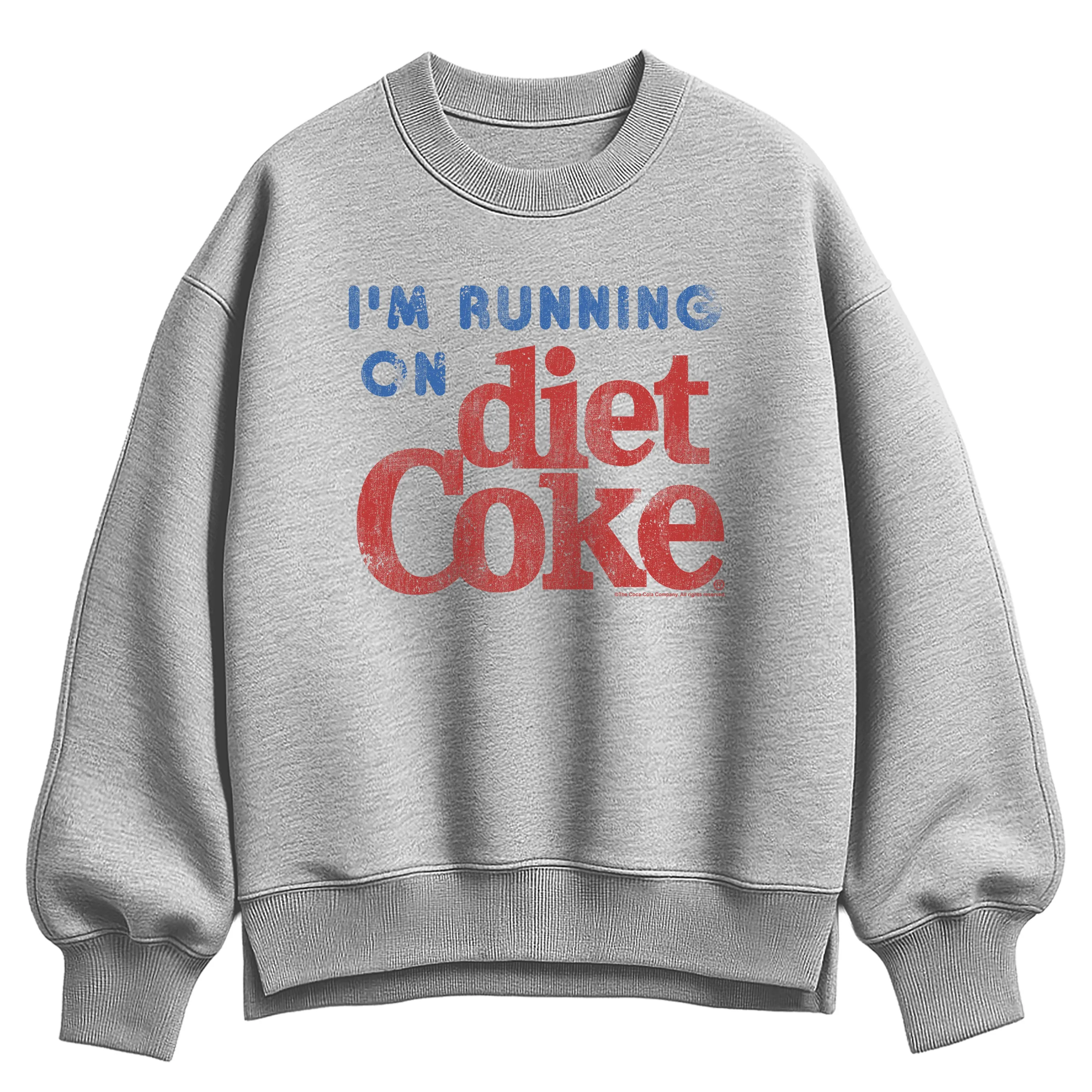 Diet Coke - I'm Running on Diet Coke - Women's Oversized Fleece Crew Sweatshirt sold by Zulily product image thumbnail 2