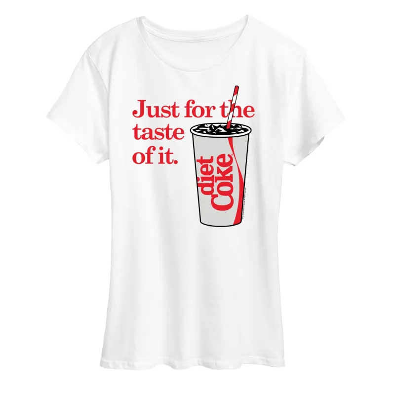 Diet Coke - Just For The Taste Of It - Women's Short Sleeve Graphic T-Shirt sold by Zulily