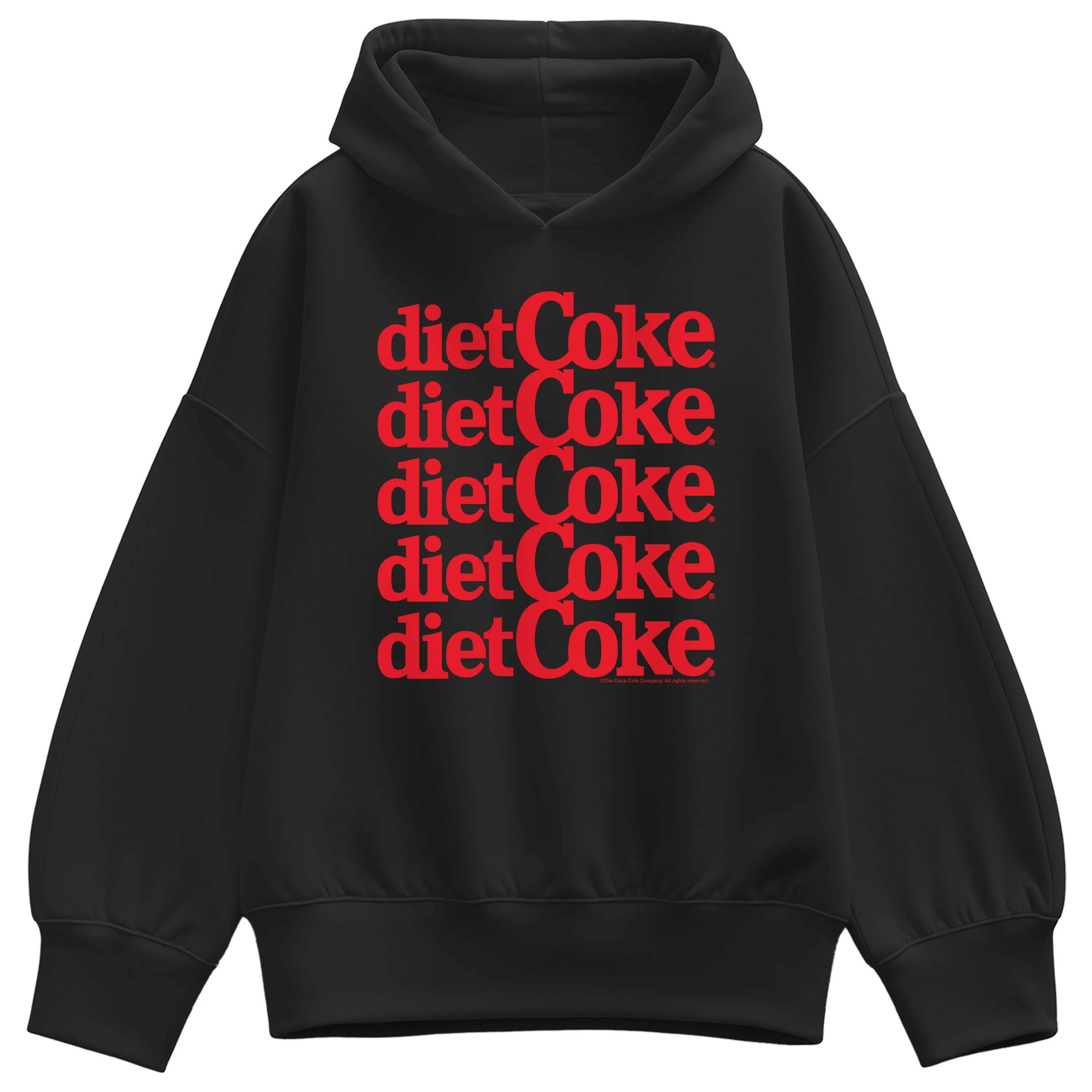 Coca-Cola - Diet Coke Stacked - Ladies Oversized Fleece Hoodie Sweatshirt sold by Zulily product image thumbnail 2
