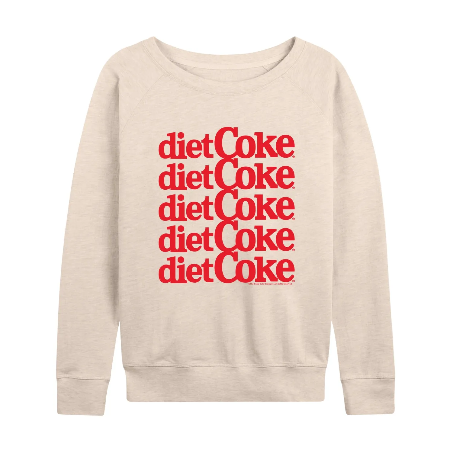 Diet Coke - Diet Coke Stacked - Womens French Terry Long Sleeve Shirt sold by Zulily