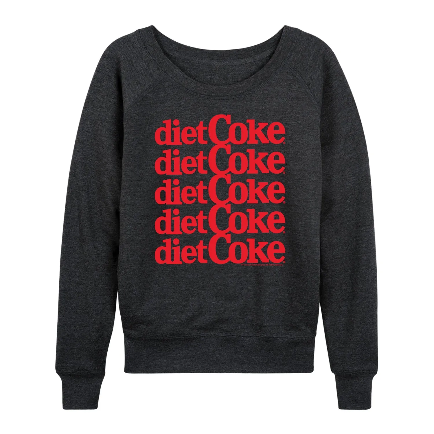 Diet Coke - Diet Coke Stacked - Womens French Terry Long Sleeve Shirt sold by Zulily product image thumbnail 2