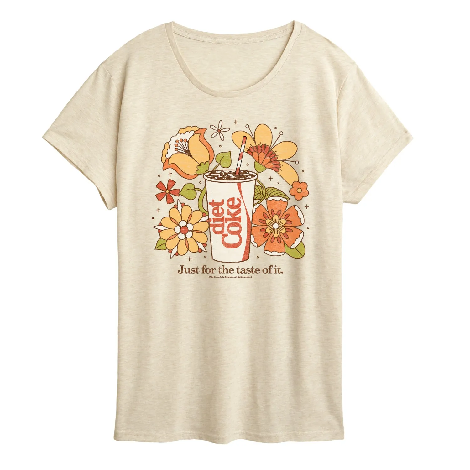 Diet Coke - Diet Coke Retro Flowers - Ladies Short Sleeve Graphic T-Shirt sold by Zulily product image thumbnail 2