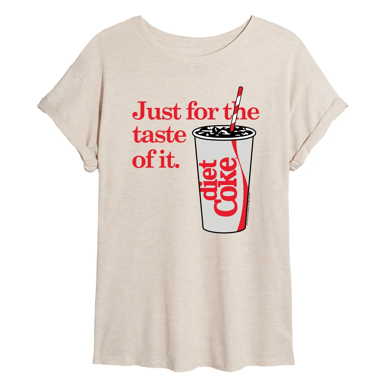 Diet Coke - Just For The Taste Of It - Women's Oversized T-Shirt sold by Zulily product image thumbnail 2