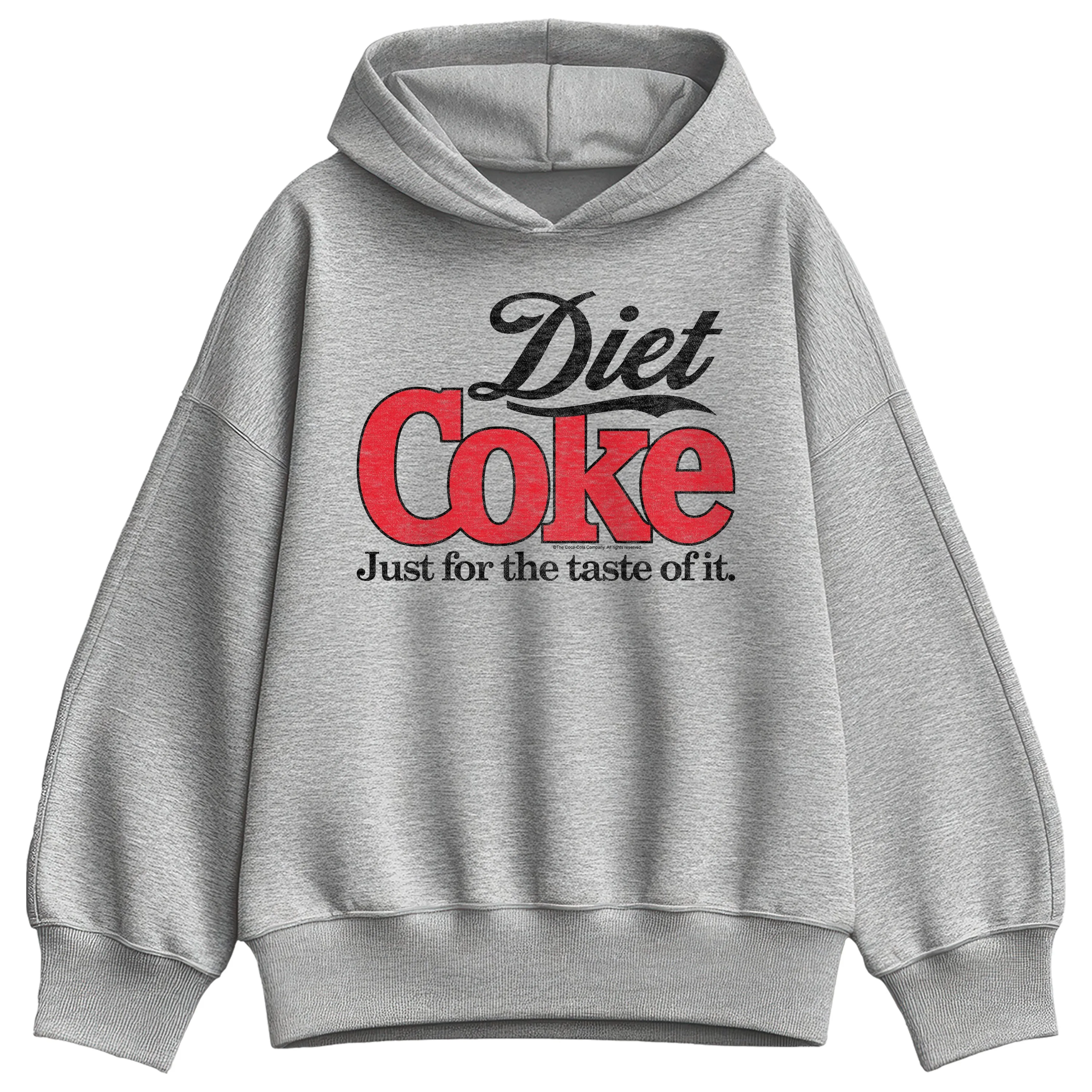Coca-Cola - Diet Coke Retro Logo - Ladies Oversized Fleece Hoodie Sweatshirt sold by Zulily