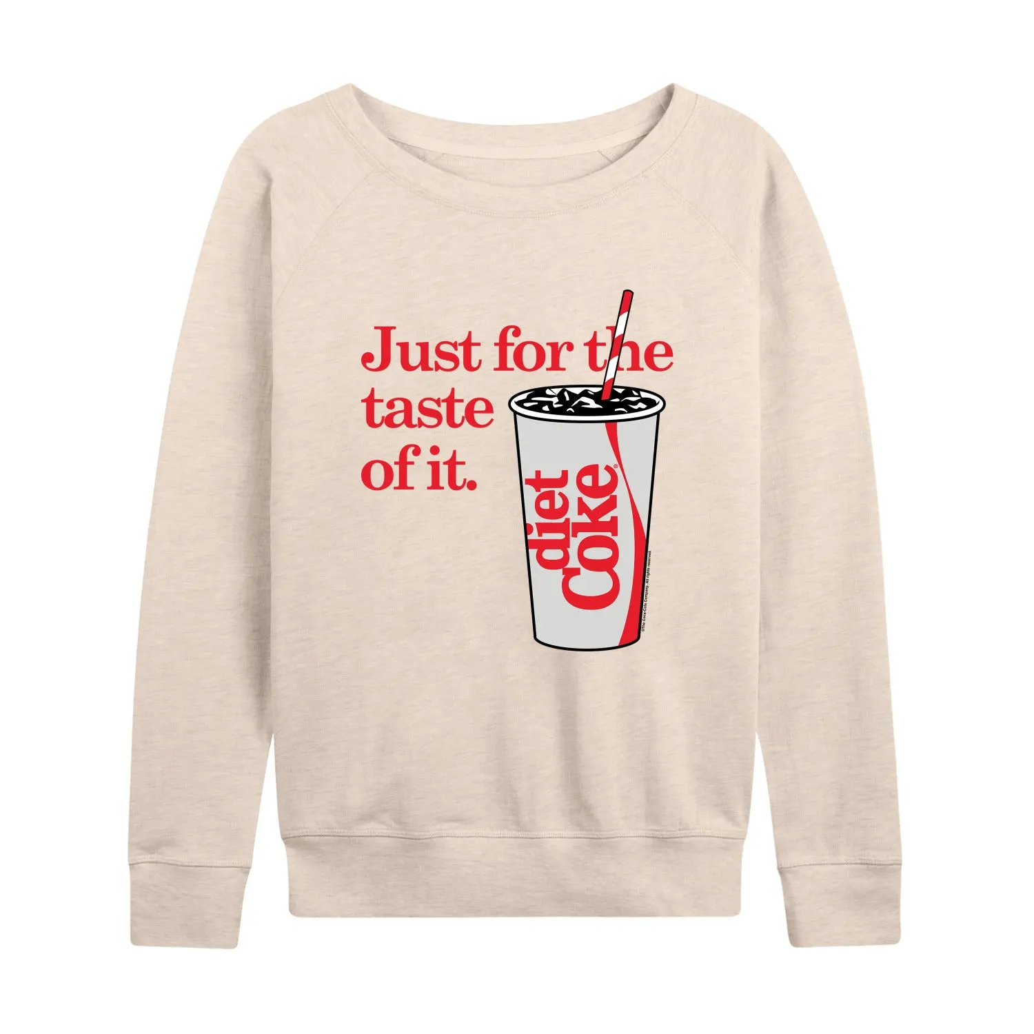 Diet Coke - Just For The Taste Of It - Women's Lightweight French Terry Long Sleeve Shirt sold by Zulily