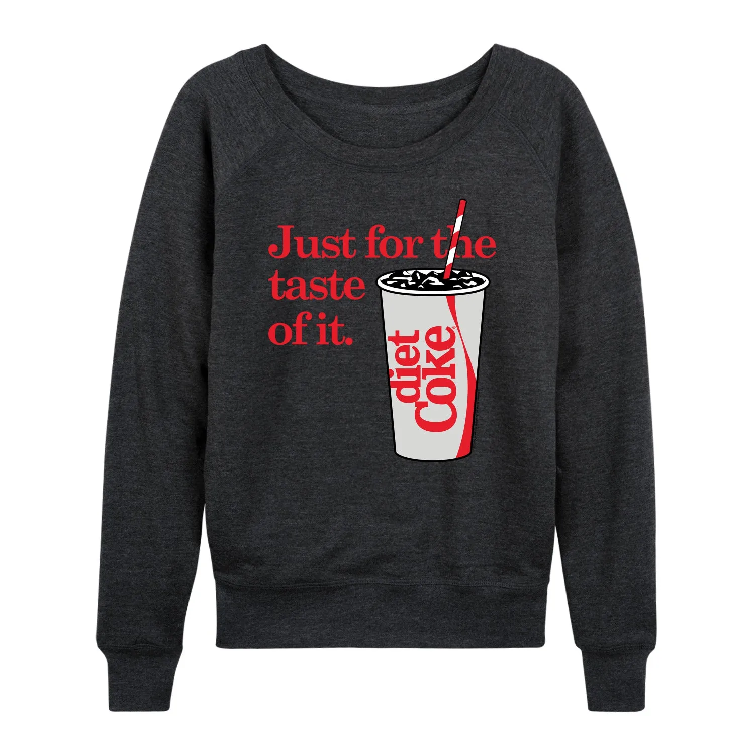 Diet Coke - Just For The Taste Of It - Women's Lightweight French Terry Long Sleeve Shirt sold by Zulily product image thumbnail 2