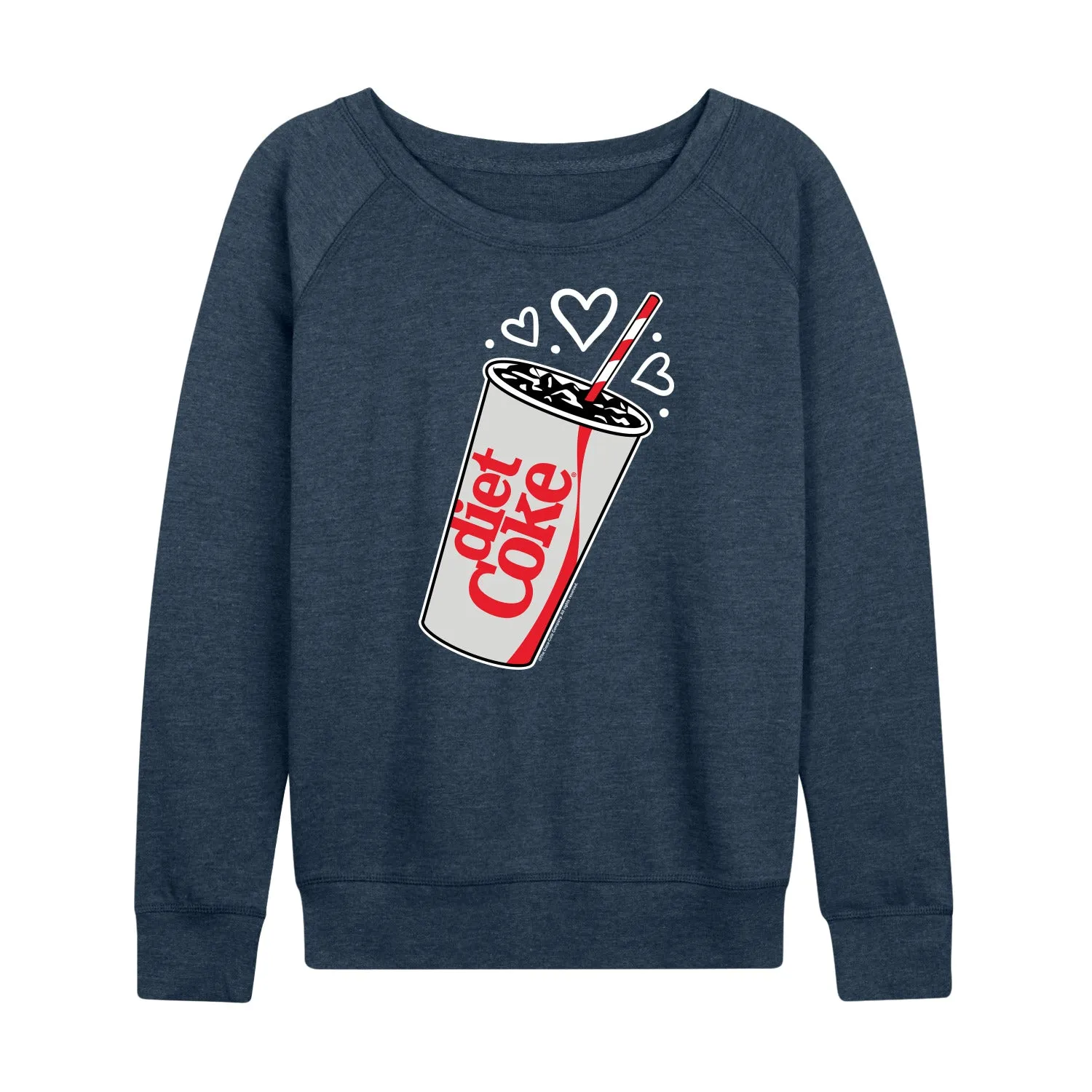 Diet Coke - Heart Bubbles - Women's French Terry Pullover Long Sleeve Shirt sold by Zulily product image thumbnail 2